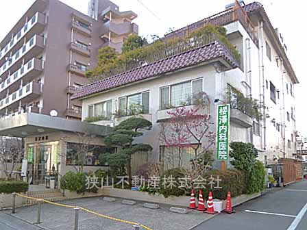 桜沢医院まで、約225m