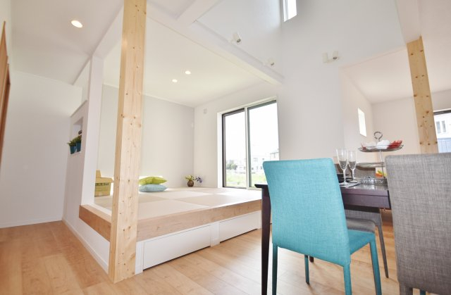 SAN+ZEH(ネットゼロエネルギーハウス)基準クリア住宅や耐震等級3の家。最大10KWまで実質0円にてZEH住宅となる太陽光発電設置可能の建物価格1550万円(税込)基準面積27~28.5坪標準